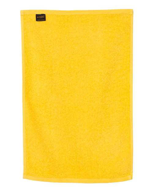 Q-Tees T200 Hemmed Hand Towel - Yellow - back