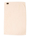 Q-Tees T300 Deluxe Hemmed Hand Towel - Natural - back
