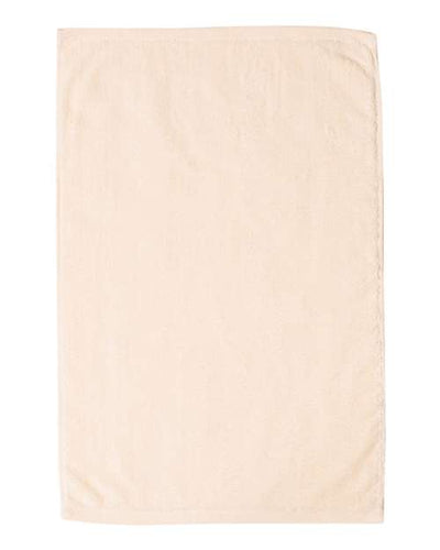 Q-Tees T300 Deluxe Hemmed Hand Towel - Natural - front