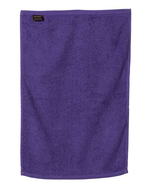 Q-Tees T300 Deluxe Hemmed Hand Towel - Purple - back
