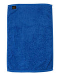 Q-Tees T300 Deluxe Hemmed Hand Towel - Royal - back