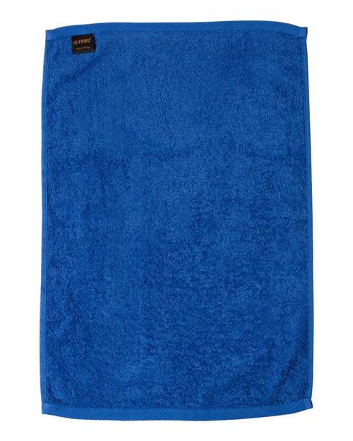 Q-Tees T300 Deluxe Hemmed Hand Towel - Royal - back