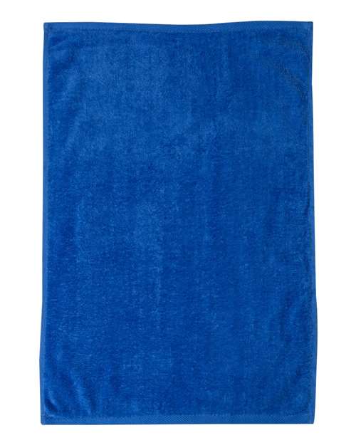 Q-Tees T300 Deluxe Hemmed Hand Towel - Royal - front
