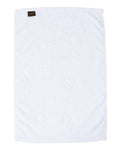 Q-Tees T300 Deluxe Hemmed Hand Towel - White - back