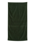 Q-Tees QV3060 Velour Beach Towel - Forest - front