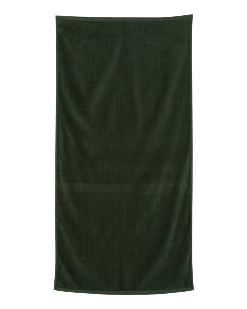 Q-Tees QV3060 Velour Beach Towel - Forest - front
