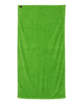 Q-Tees QV3060 Velour Beach Towel - Lime - back