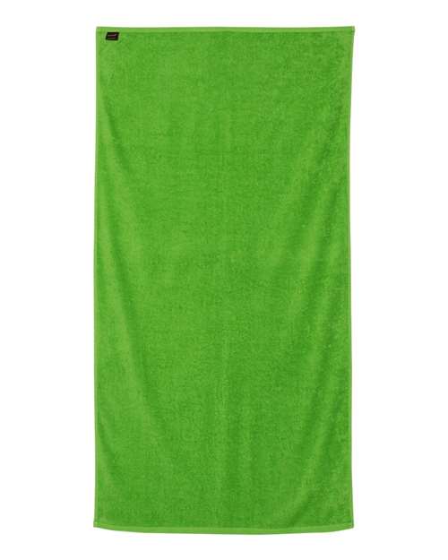 Q-Tees QV3060 Velour Beach Towel - Lime - back