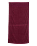 Q-Tees QV3060 Velour Beach Towel - Maroon - back
