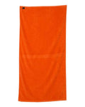 Q-Tees QV3060 Velour Beach Towel - Orange - back