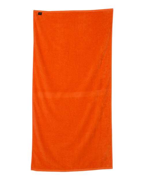 Q-Tees QV3060 Velour Beach Towel - Orange - back