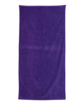 Q-Tees QV3060 Velour Beach Towel - Purple - back