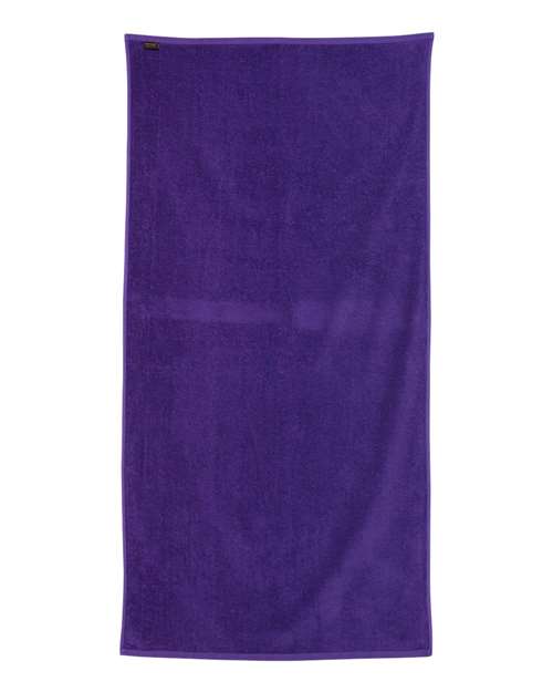 Q-Tees QV3060 Velour Beach Towel - Purple - back