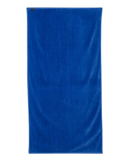 Q-Tees QV3060 Velour Beach Towel - Royal - back