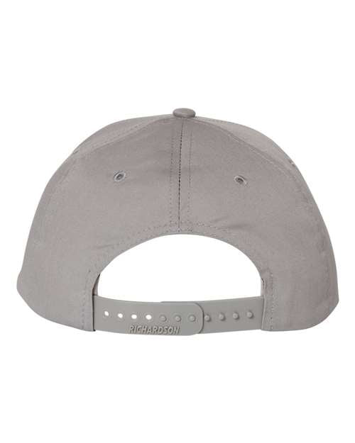 Richardson 212 Pro Twill Snapback Cap - Grey - back