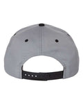Richardson 212 Pro Twill Snapback Cap - Grey/ Black - back