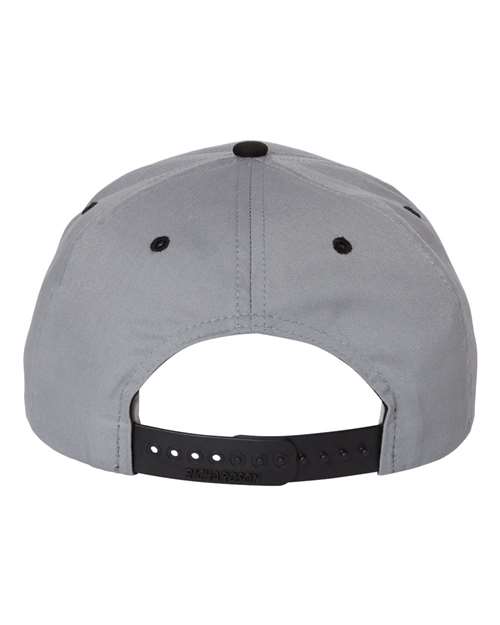 Richardson 212 Pro Twill Snapback Cap - Grey/ Black - back