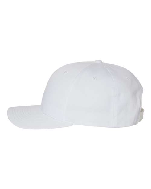 Richardson 212 Pro Twill Snapback Cap - White - side