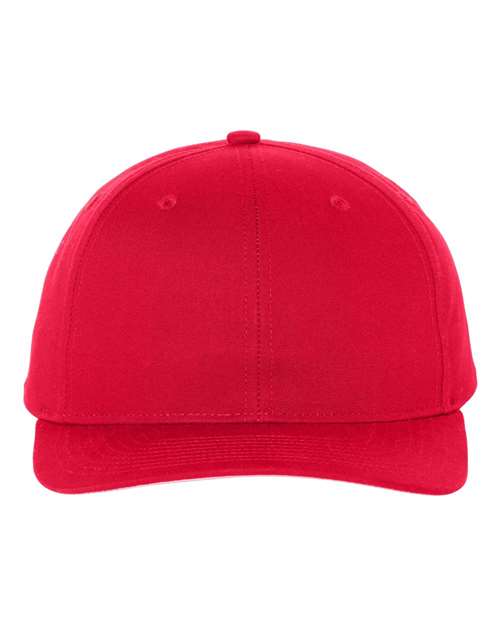 Richardson 212 Pro Twill Snapback Cap - Red - front