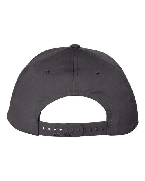 Richardson 212 Pro Twill Snapback Cap - Charcoal - back
