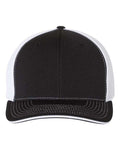Richardson 172 Pulse Sportmesh R-Flex Cap - Black/ White Split - front