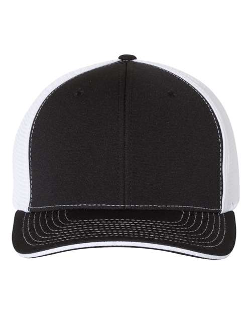 Richardson 172 Pulse Sportmesh R-Flex Cap - Black/ White Split - front