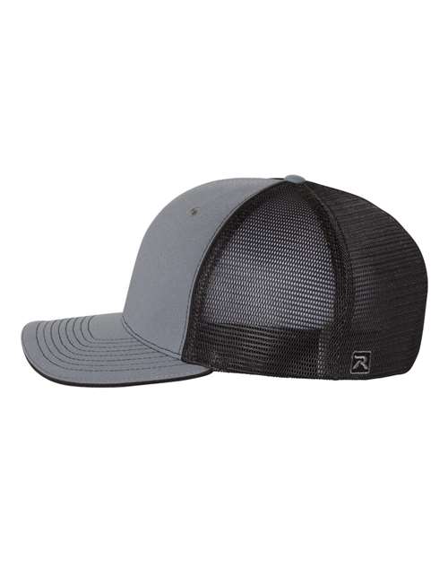 Richardson 172 Pulse Sportmesh R-Flex Cap - Charcoal/ Black Split - side