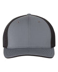 Richardson 172 Pulse Sportmesh R-Flex Cap - Charcoal/ Black Split - front