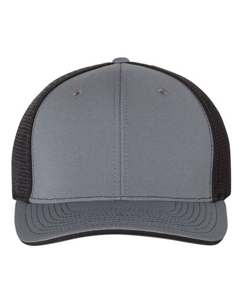 Richardson 172 Pulse Sportmesh R-Flex Cap - Charcoal/ Black Split - front