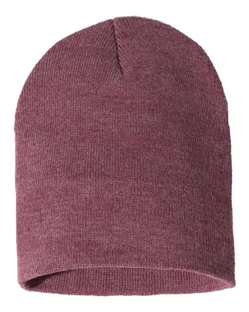 Sportsman SP08 8" Beanie - Heather Cardinal - front