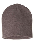 Sportsman SP08 8" Beanie - Heather Brown - front