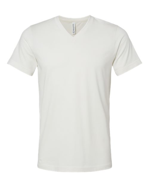 Bella + Canvas 3005 Jersey V-Neck Tee - Vintage White - front
