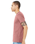 Bella + Canvas 3005 Jersey V-Neck Tee - Mauve - model side