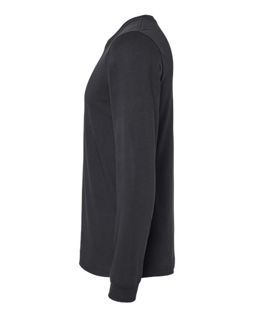 Bella+Canvas 3501 Unisex Jersey Long Sleeve Tee - Vintage Black - side