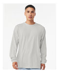 Bella+Canvas 3501 Unisex Jersey Long Sleeve Tee - Silver - model front