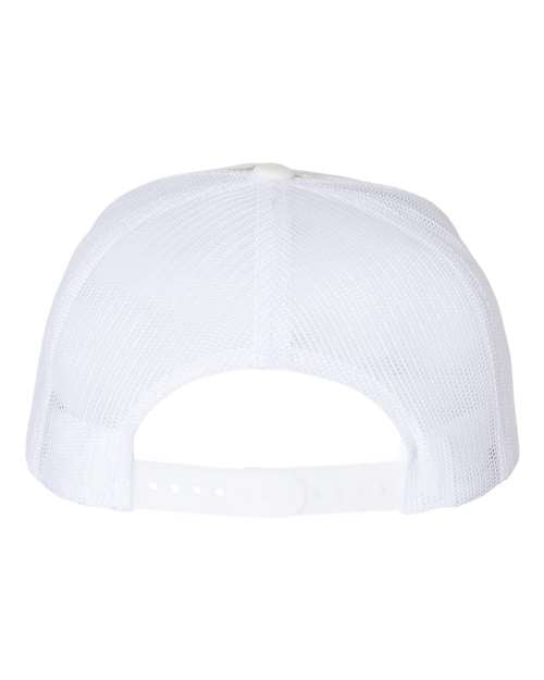 Yupoong 6006 Classic Five-Panel Trucker Cap - Multicam Alpine/ White - back