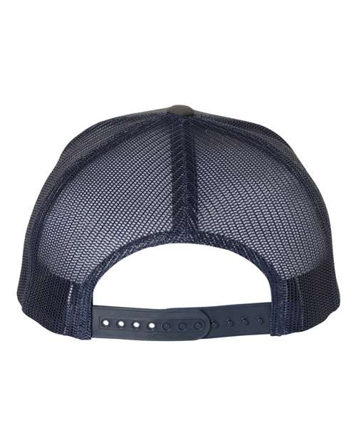 Yupoong 6606 Retro Trucker Cap - Charcoal/ Navy - back