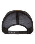 Yupoong 6606 Retro Trucker Cap - Coyote Brown/ Black - back