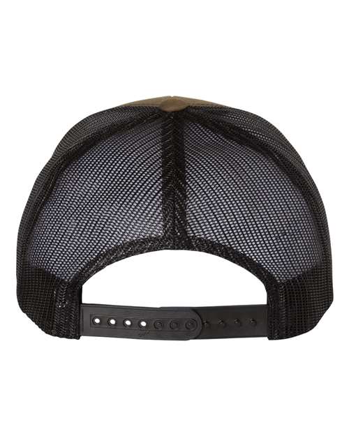 Yupoong 6606 Retro Trucker Cap - Coyote Brown/ Black - back