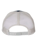 Yupoong 6606 Retro Trucker Cap - Navy/ Silver - back