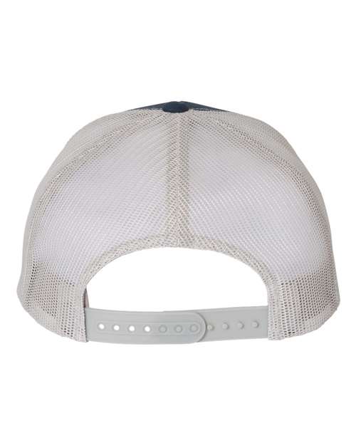 Yupoong 6606 Retro Trucker Cap - Navy/ Silver - back