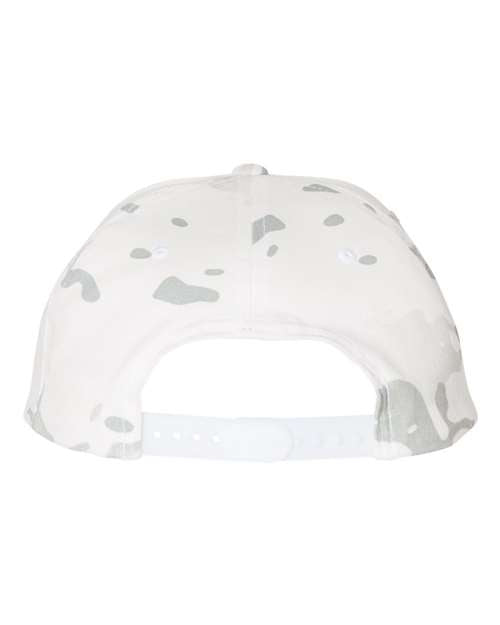 Yupoong 6089M Premium Flat Bill Snapback Cap - Multicam Alpine - back