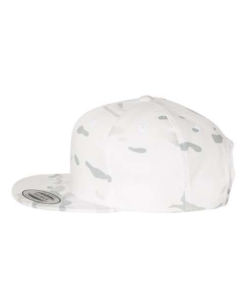 Yupoong 6089M Premium Flat Bill Snapback Cap - Multicam Alpine - side