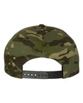 Yupoong 6089M Premium Flat Bill Snapback Cap - Multicam Tropic - back
