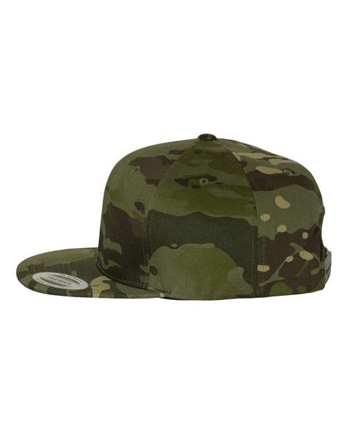 Yupoong 6089M Premium Flat Bill Snapback Cap - Multicam Tropic - side