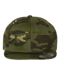 Yupoong 6089M Premium Flat Bill Snapback Cap - Multicam Tropic - front