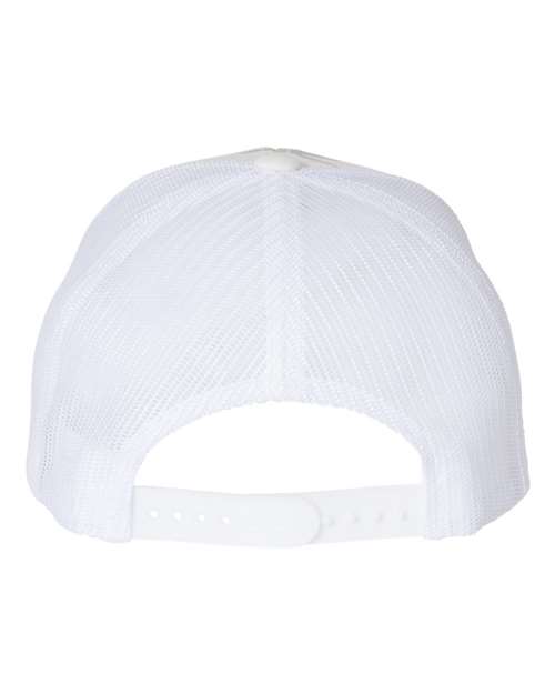 Yupoong 6606 Retro Trucker Cap - Multicam Alpine/ White - back