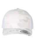 Yupoong 6606 Retro Trucker Cap - Multicam Alpine/ White - front