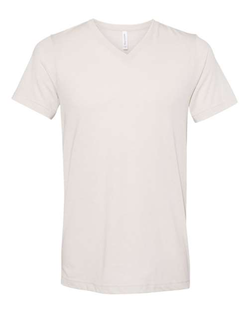 Bella + Canvas 3415 Triblend V-Neck Tee - Cement Triblend - front