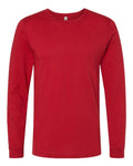 Bella+Canvas 3501 Unisex Jersey Long Sleeve Tee - Canvas Red - flat front
